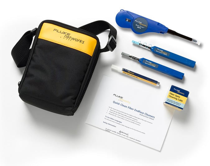 Fluke Networks NFC-KIT-CASE-E Fiber Optic Cleaning Kit