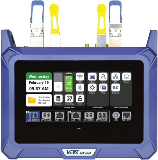 VeEX MTX642 Dual 400G Portable Test Set