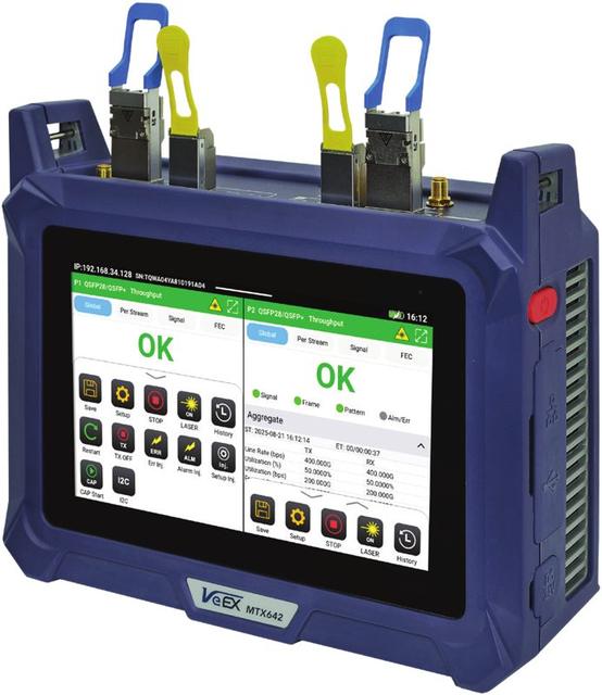 VeEX MTX642 Dual 400G Portable Test Set